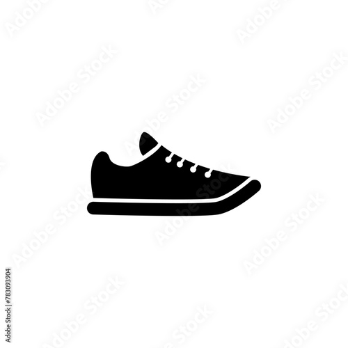 Bowling Shoes flat vector icon. Simple solid symbol isolated on white background