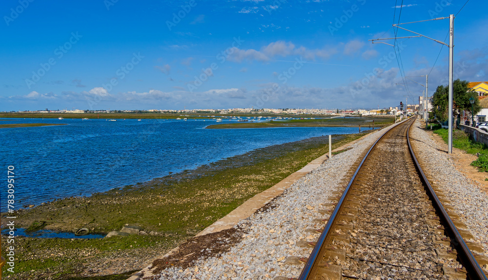 railway, Faro, Portugal, Algarve, February 2024