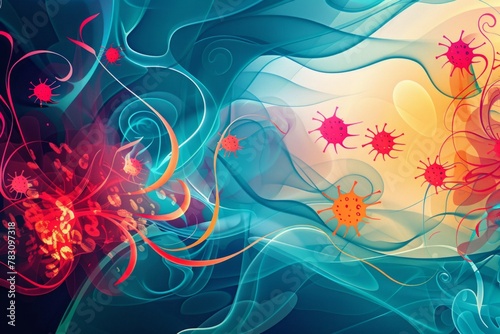 abstract background for Viral Meningitis Awareness Week