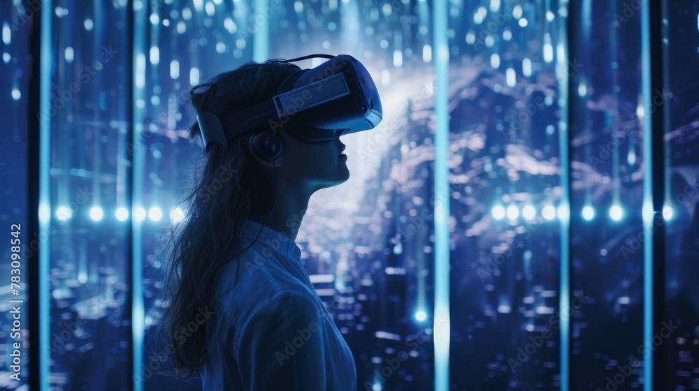 Amazed user experiences immersive technology, diving deep into the digital world of virtual reality. Amazed user experiences immersive technology, diving deep into the digital world of virtual reality.