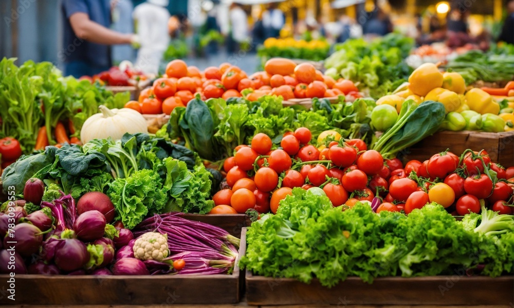 vegetables in a market vegetables in a market
