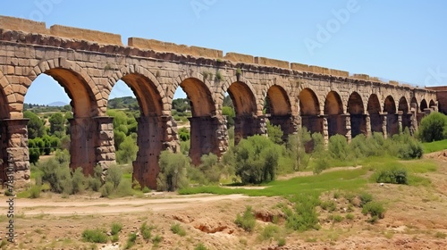 Historical aqueduct from Roman era