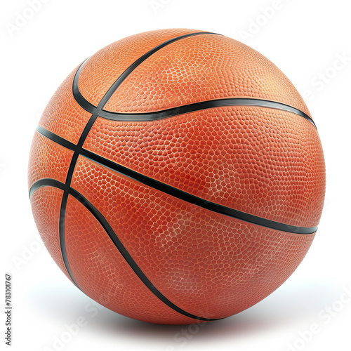 Basketball ball isolated on white background