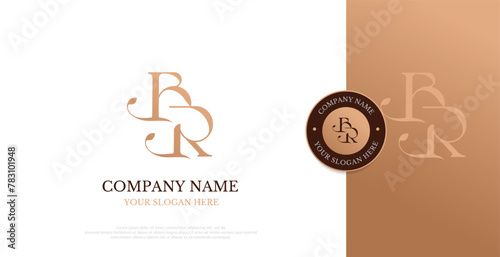 Initial BR Logo Design Vector 