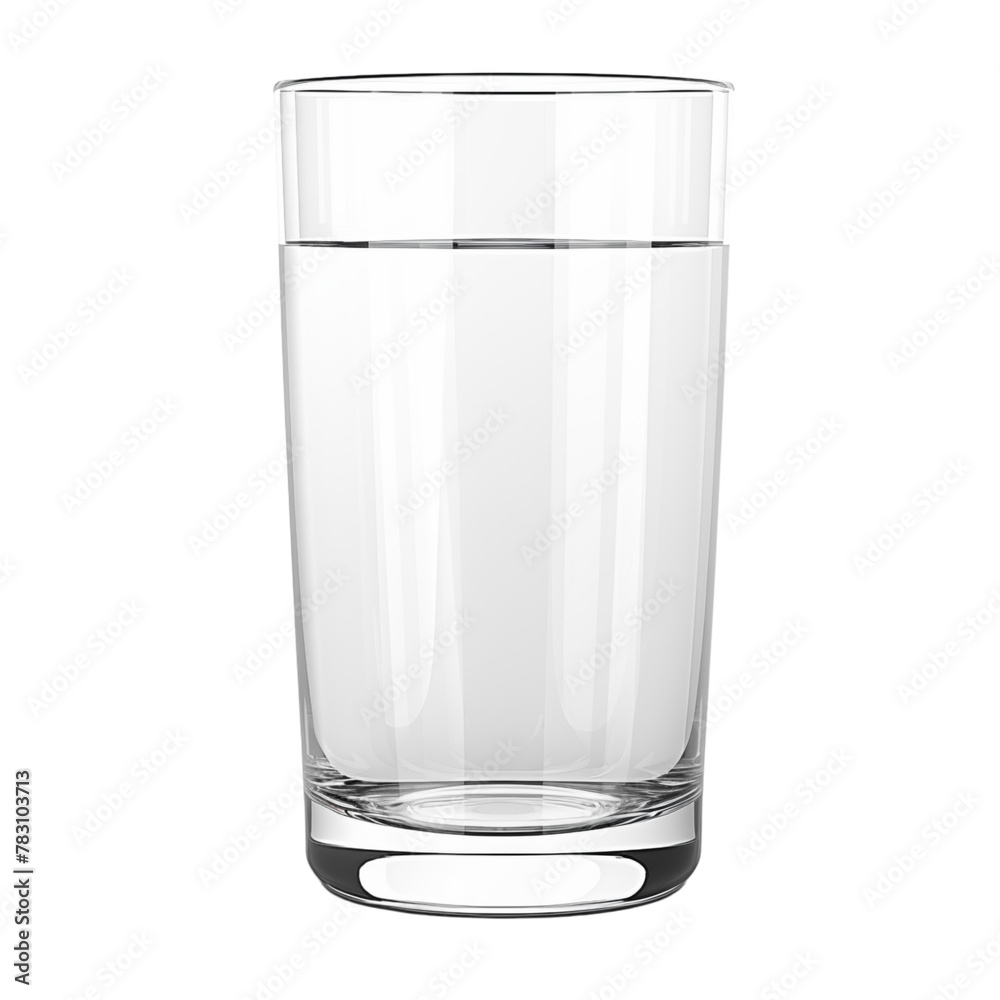 Water glass isolated on transparent background Water glass isolated on transparent background
