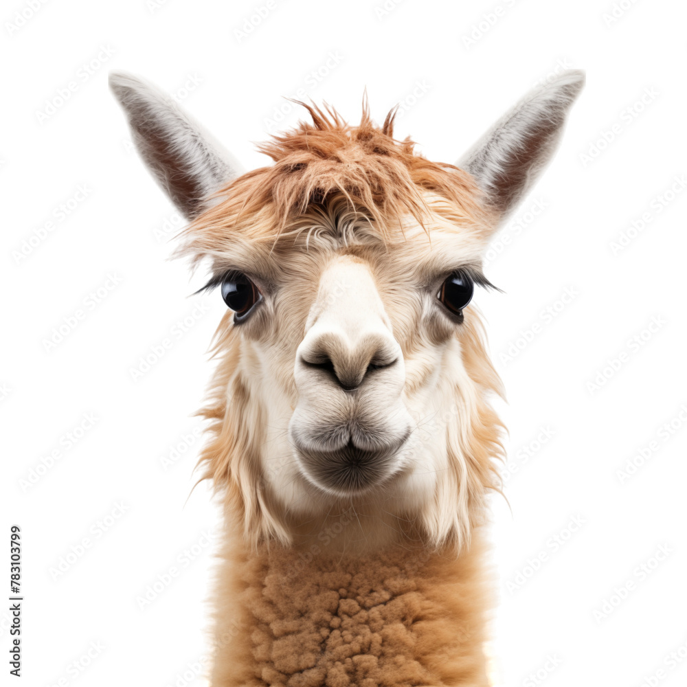 Fototapeta premium Lama isolated on transparent background