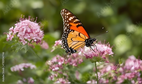 Comma Butterfly (Polygonum c-album) on Buddleja branch © Mohsin