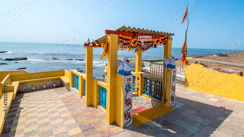 Gangeshwar Mahadev Temple or simply Gangeshwar Temple is a Hindu temple dedicated to Lord Shiva located at seashore of Diu, Gujrat, India