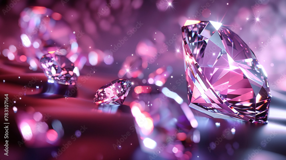 Dazzling Dreams: A Sparkling Symphony of Rendered Diamonds Dazzling Dreams: A Sparkling Symphony of Rendered Diamonds