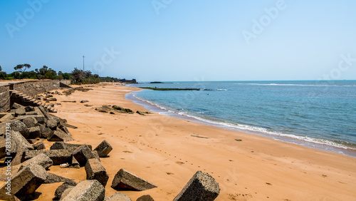 Jalandhar Beach is a small rocky beach near the South Pole Point in Diu, Gujrat, India