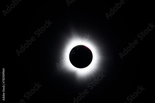 Canada 2024 Solar Eclipse phase to full totality eclipse