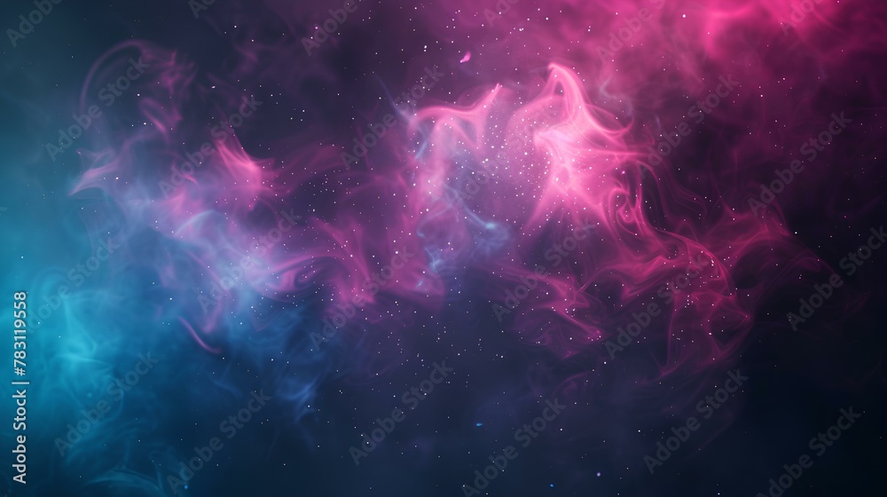 Space Smoke: Nebula Galaxy Night Sky