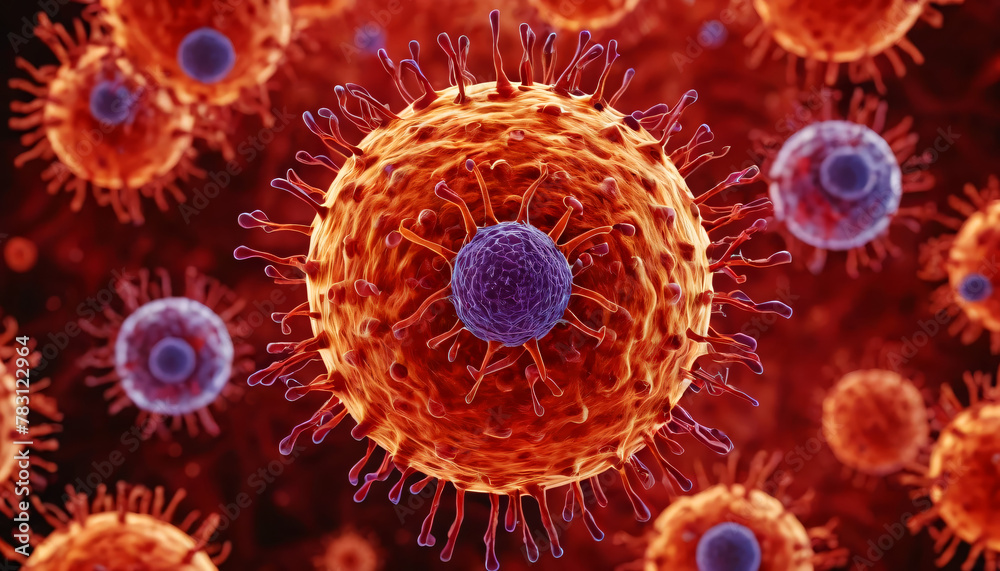 Intricate Pattern of Corona Virus Particles. Multiple corona virus particles shown in detail. Intricate Pattern of Corona Virus Particles. Multiple corona virus particles shown in detail.