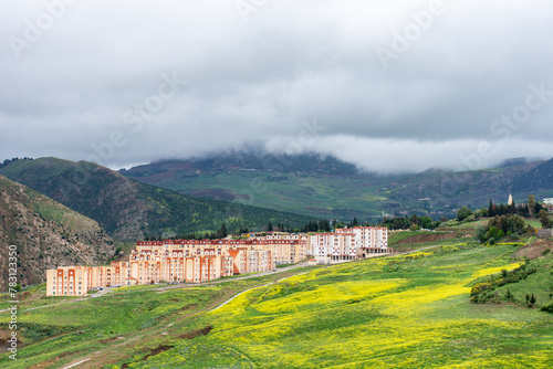 Scenic view of field against sky in Setif, Algeria. photo