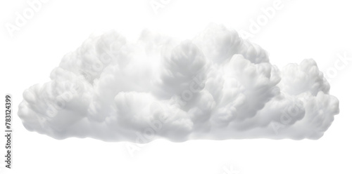 White soft cloud isolated on transparent background
