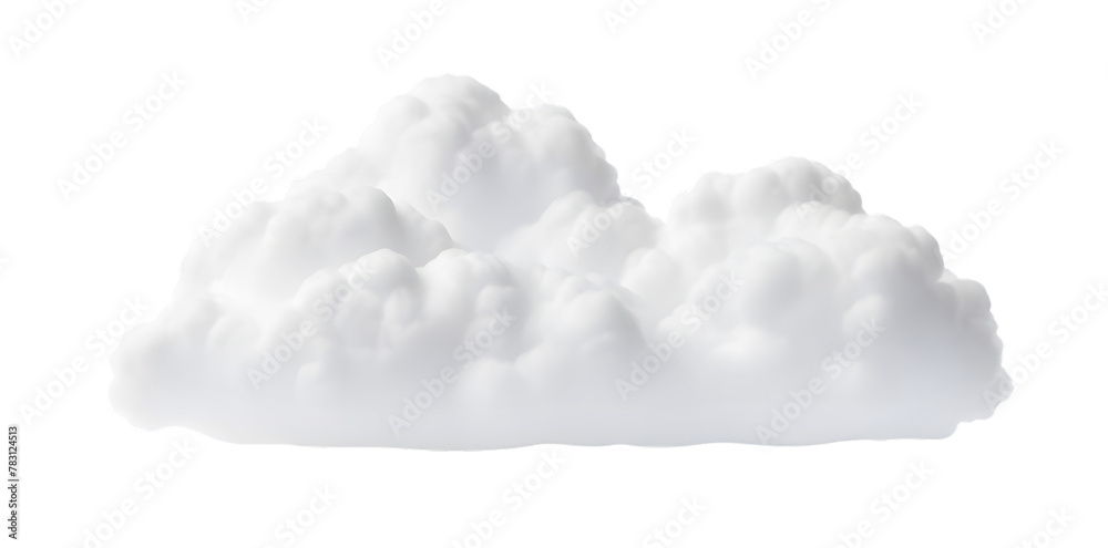 White soft cloud isolated on transparent background White soft cloud isolated on transparent background