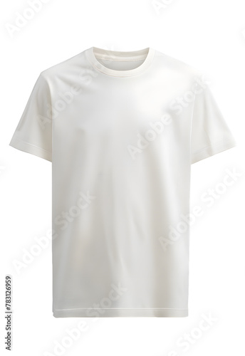 White T-shirt mockup isolated on transparent background