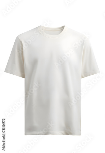 White T-shirt mockup isolated on transparent background © Oksana