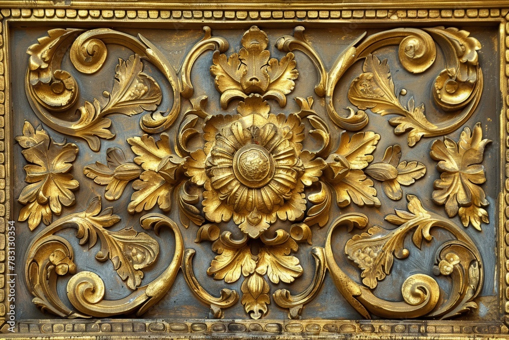 Background with Mayan patterns, golden details in relief, adornments, concept of culture and history. Background with Mayan patterns, golden details in relief, adornments, concept of culture and history.