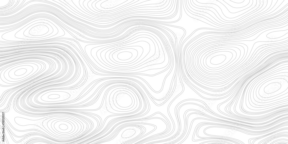 Gray abstract map contour lines background.  Map on land vector terrain Illustration.