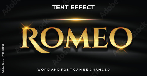 Romeo  editable text effect photo