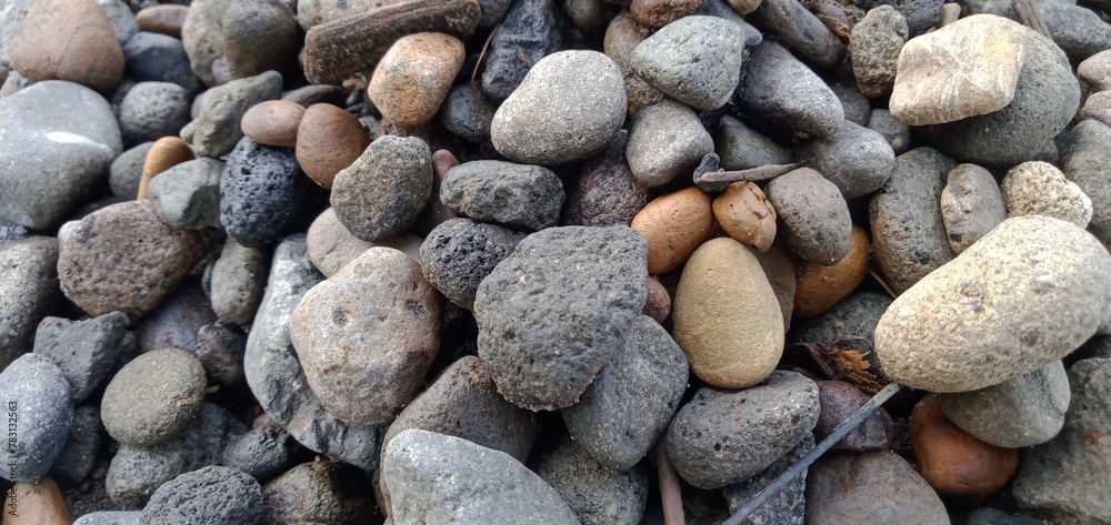 Photo of a large pile of stones Photo of a large pile of stones