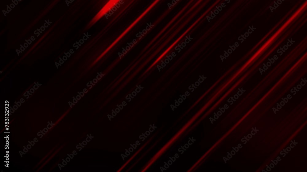 Abstract colored background with glowing moving spots of red color. Dark background with bright elements. Video animation with glow. Abstract video of a defocused red light leak gradient
