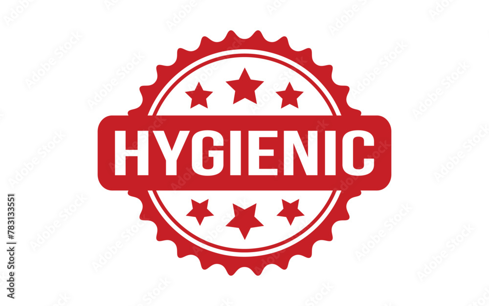 Hygienic rubber grunge stamp seal vector Hygienic rubber grunge stamp seal vector