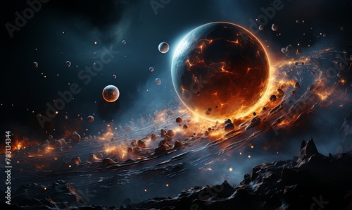 Fiery Planets in Space