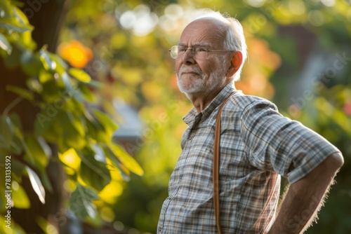 Expressions of Wisdom: Senior Man's Contemplative Portrait
