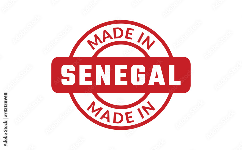 Made In Senegal Rubber Stamp