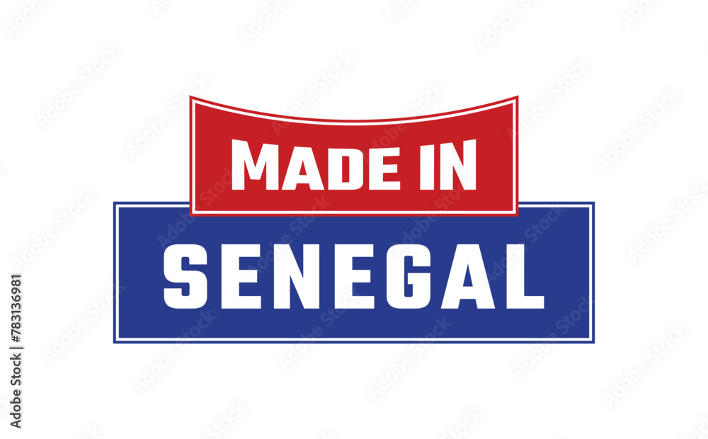 Made In Senegal Seal Vector