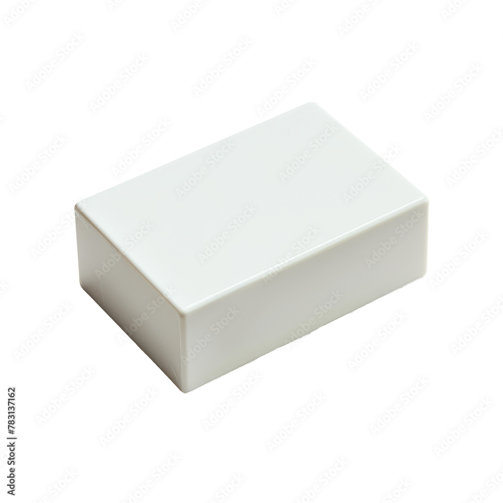 Single White Eraser Highlighting the Concept of Simplicity and Minimalism. Single White Eraser Highlighting the Concept of Simplicity and Minimalism.