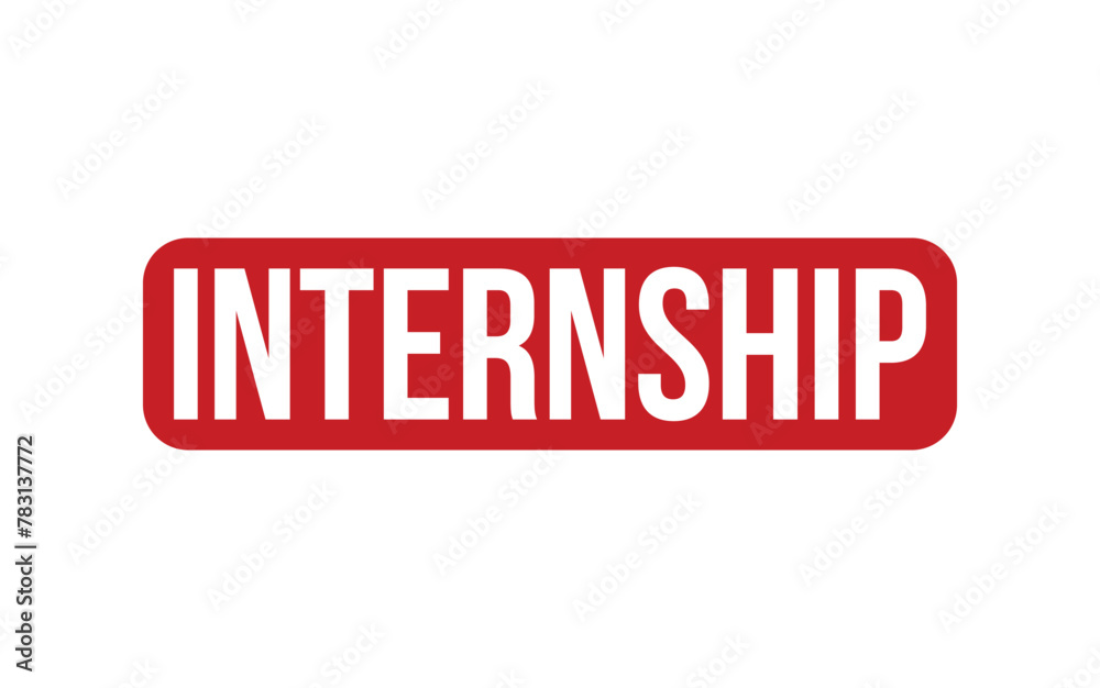 Internship Rubber Stamp Seal Vector