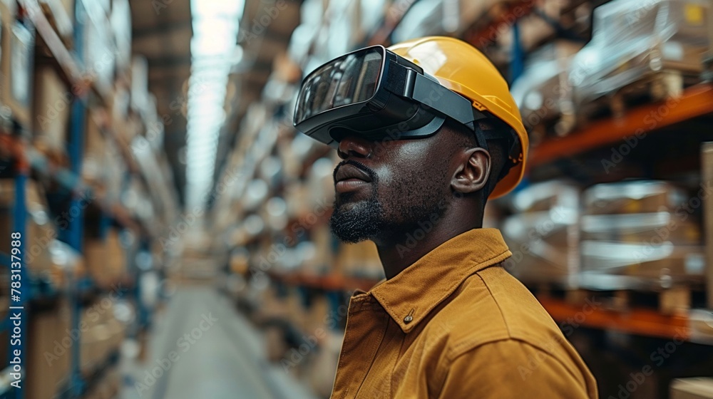 Warehouse employees using smart glasses for augmented reality picking ...