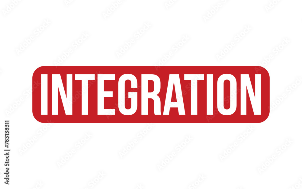 Red Integration Rubber Stamp Seal Vector Red Integration Rubber Stamp Seal Vector