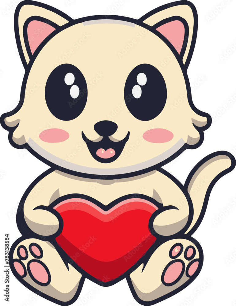 sweet little cat cartoon design sweet little cat cartoon design