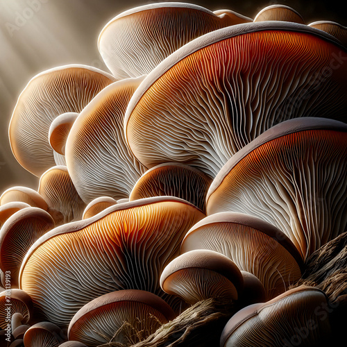 Schön gewachsene Pilze photo