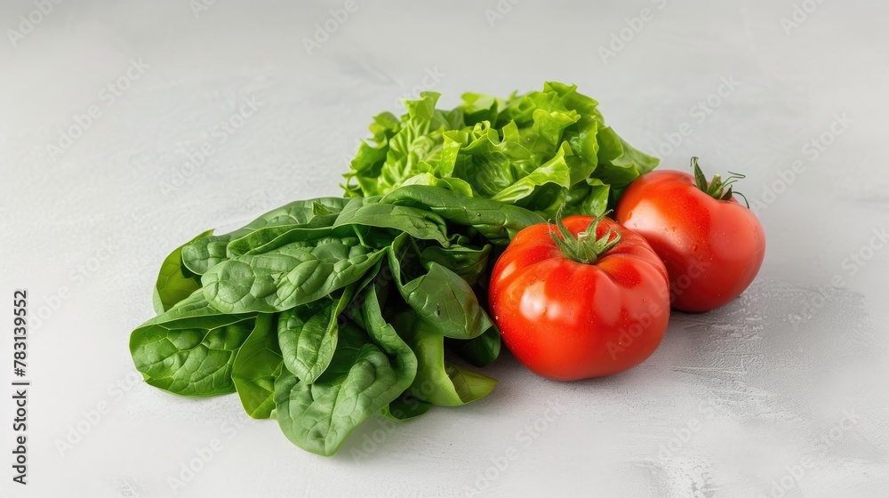 Fresh vegetables isolated on grey background. Fresh vegetables isolated on grey background.