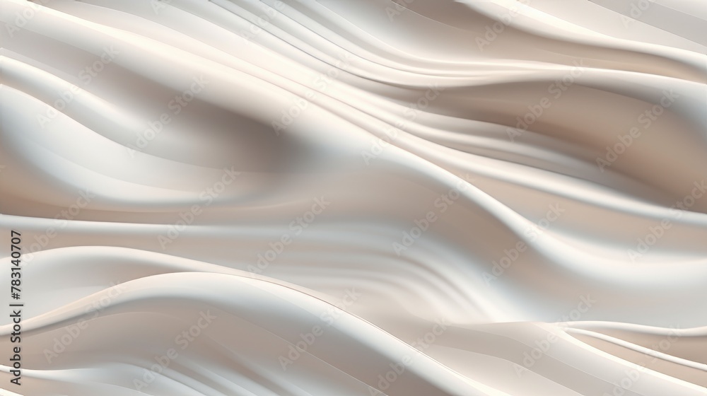 Fototapeta premium Generative AI Wavy and rippled texture of flowing silk. octane render elegant realistic photorealistic cinematic