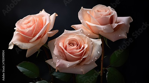 flower light pink roses