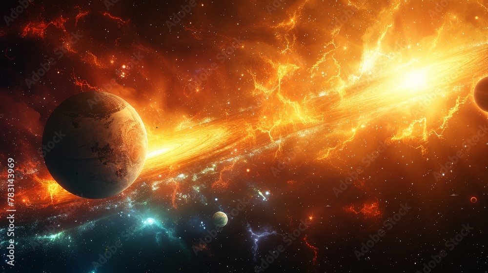 Obraz premium Illustrate the thrill of futuristic discovery