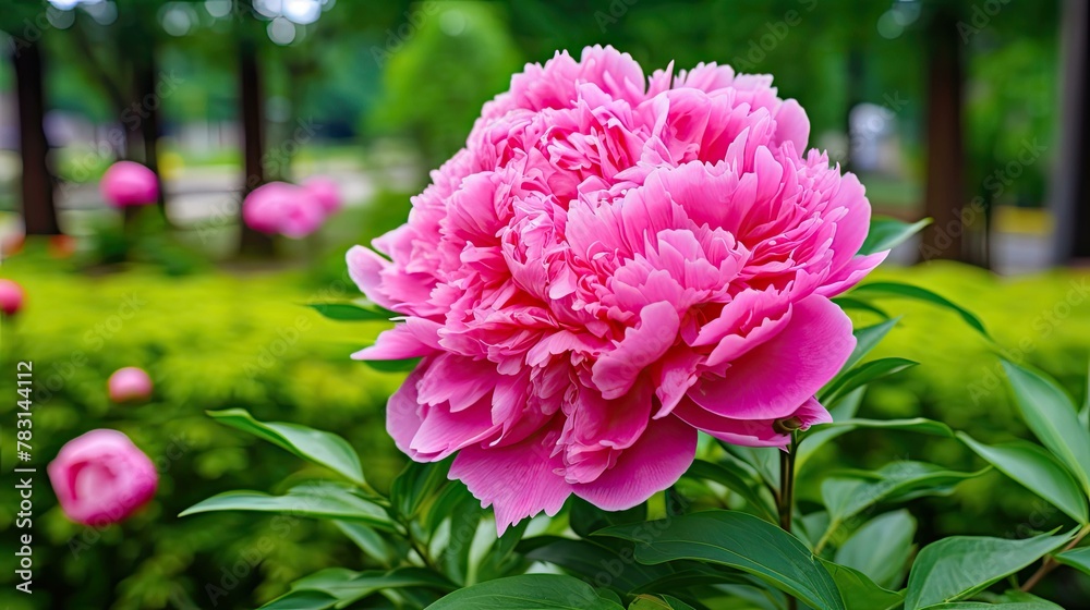 center pink flower background
