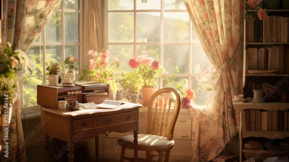 Fototapeta premium vintage sunny room