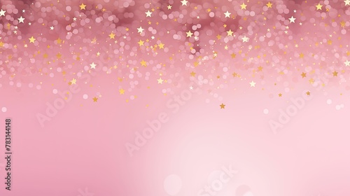 effect pink background with stars