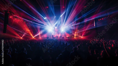 stage red and blue light © vectorwin