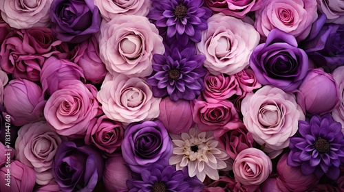 bouquet purple elements