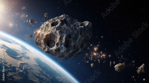 up asteroid earth