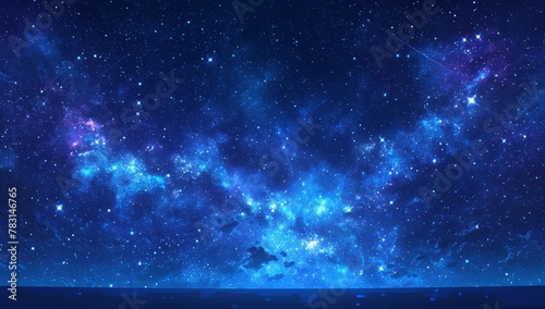 amazing nebula, galaxy background, purple and blue tones, stars, space background