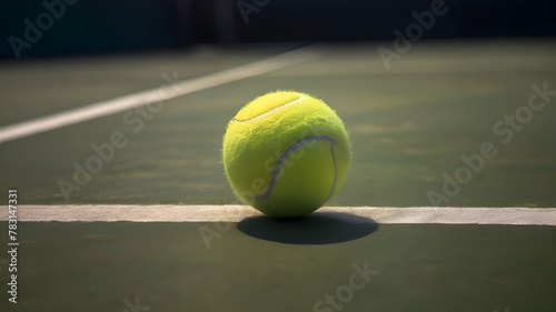 tennis ball and racket © sasa